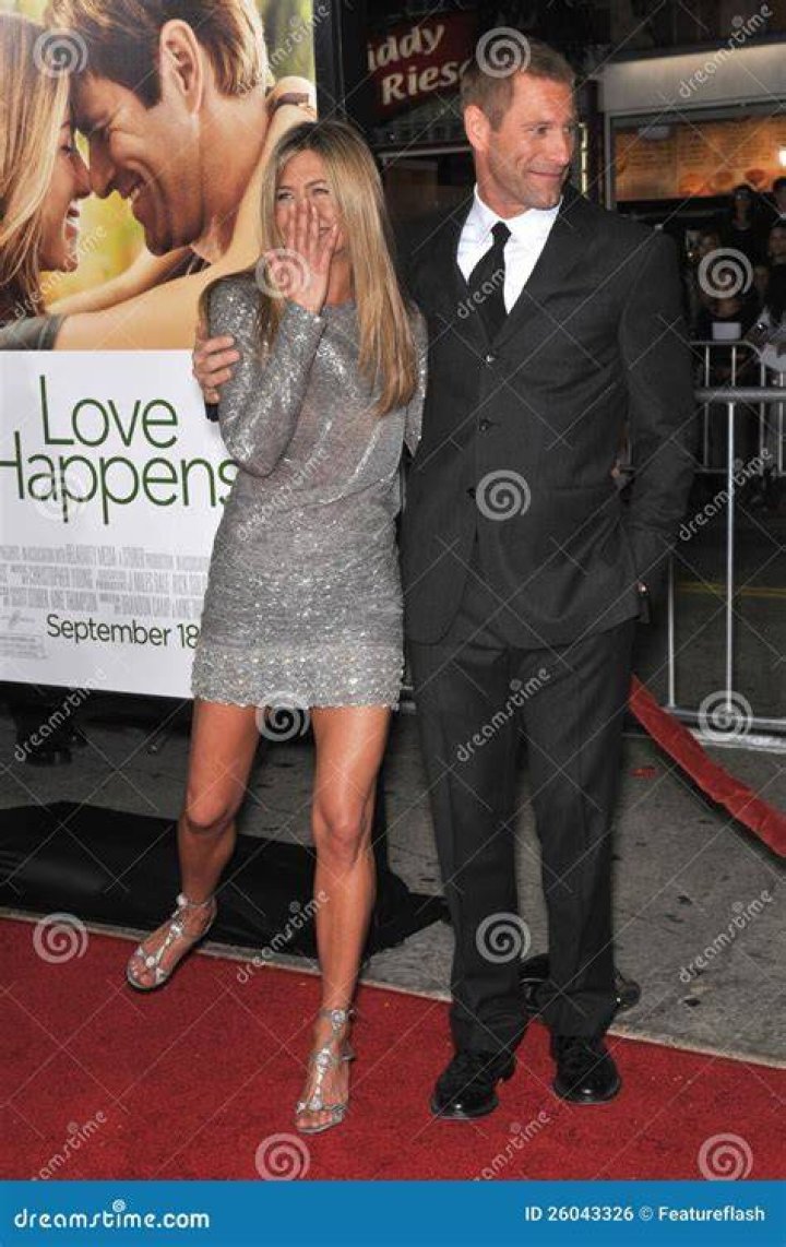 Aaron Eckhart and Jennifer Aniston Editorial Image Image of fame