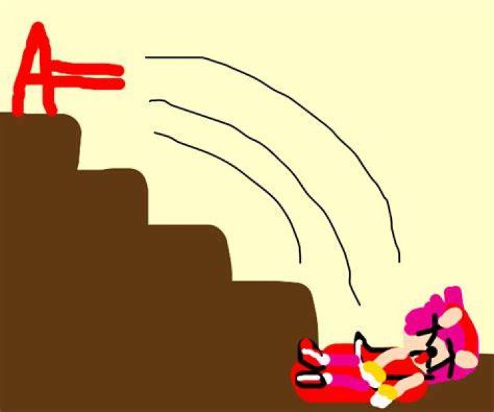 Amy who fell down the stairs by cespra2002 on DeviantArt