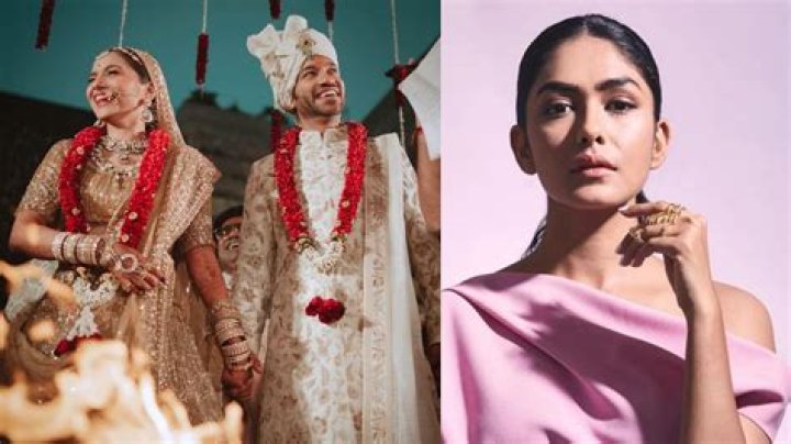 Ankita LokhandeVicky Jain Wedding Mrunal Thakur Looks Attractive At