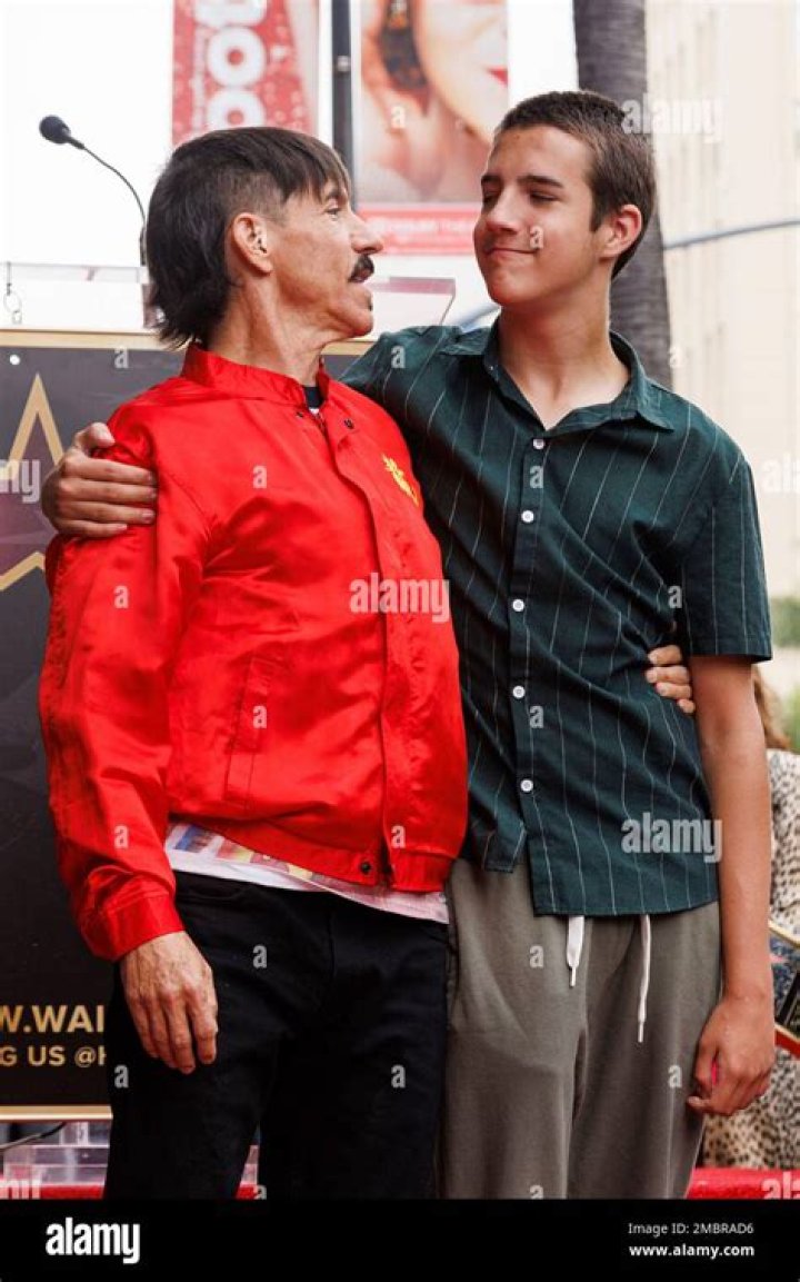 Anthony kiedis and everly bear kiedis hires stock photography and