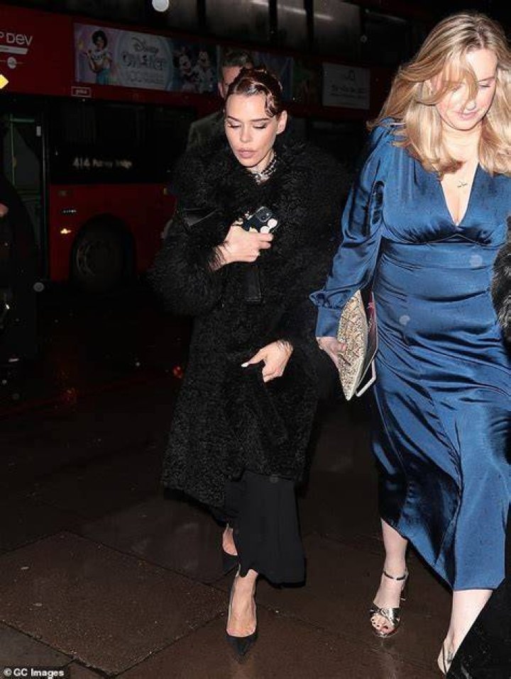 Billie Piper steps out for a stroll with boyfriend Johnny Lloyd and