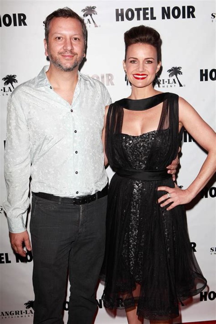 Carla Gugino and her husband Sebastian Gutierrez out in NY GotCeleb