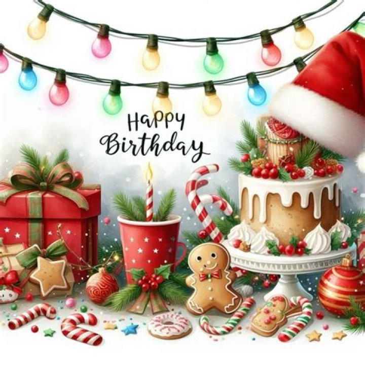 Christmas Happy Birthday Images