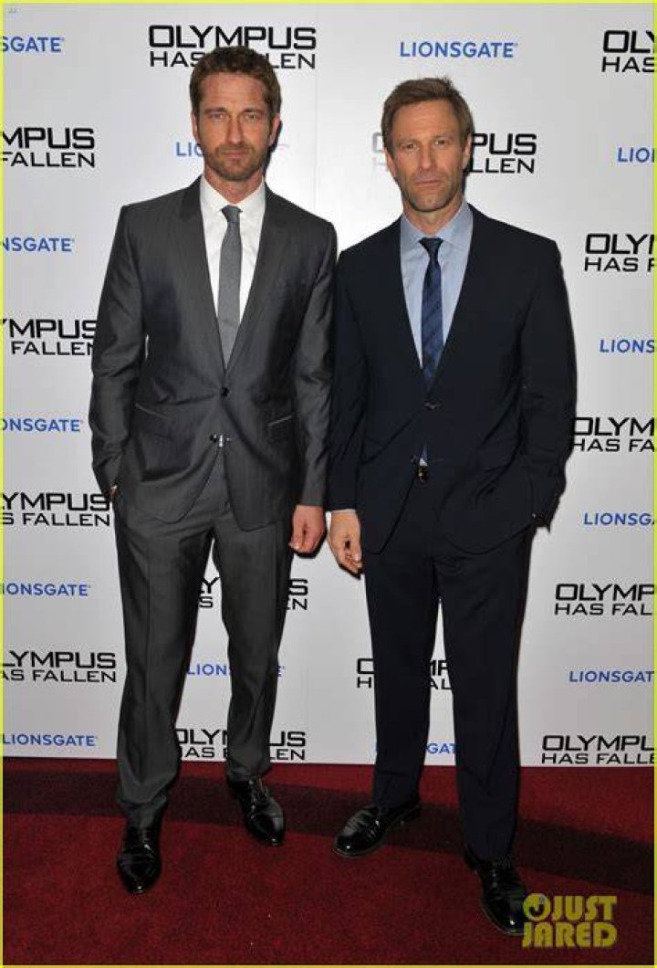 Gerard Butler and Aaron Eckhart are the epitome of cool at Rome