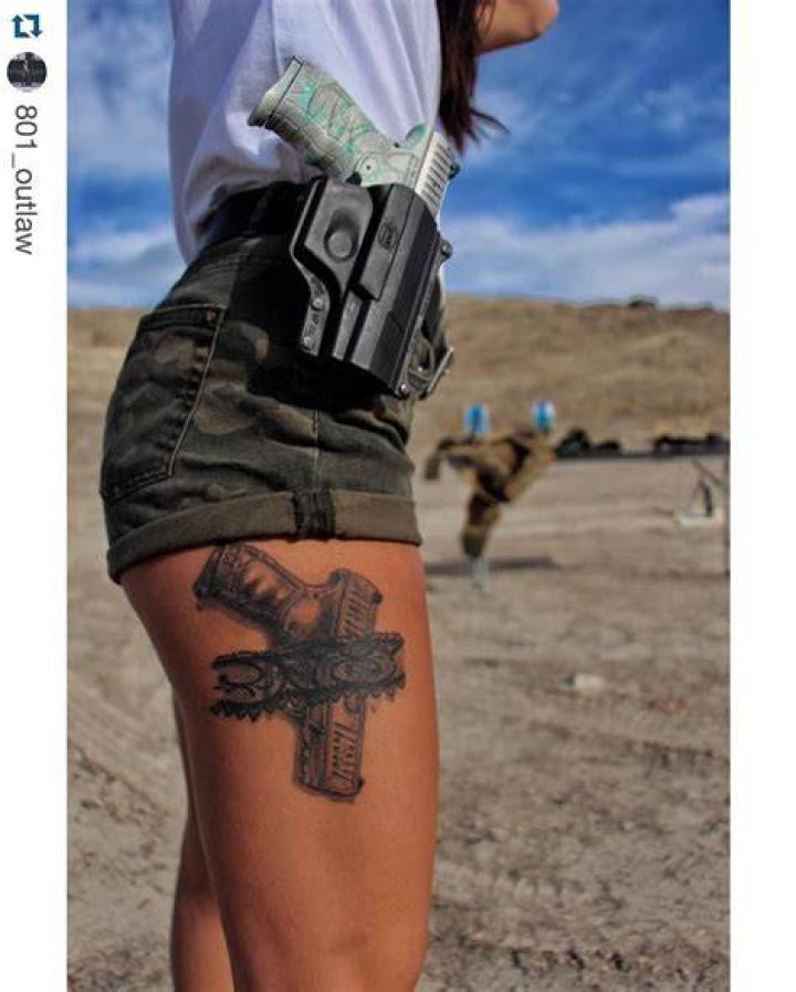 Gun Tattoos On Women