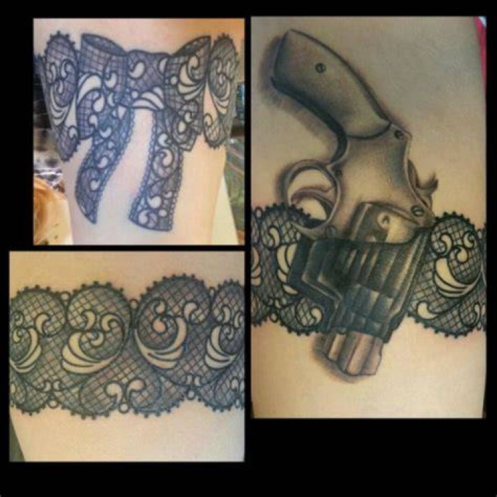Gun Thigh Tattoos Designs, Ideas and Meaning Tattoos For You