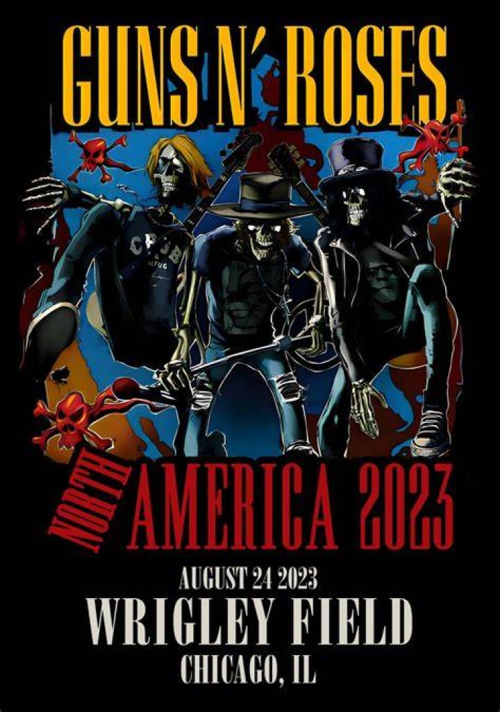 GUNS N ROSES We're F'N' Back! Tour Knoxville Poster