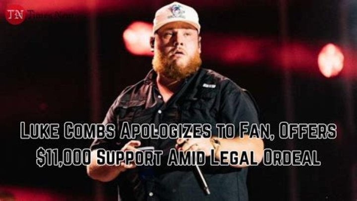 Luke Combs Apologizes After Winning 250,000 Copyright Lawsuit Against Fan