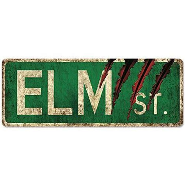 // Nightmare on Elm Street Sign//