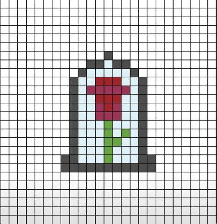 PIXEL ART DE UNA ROSA EN EXCEL