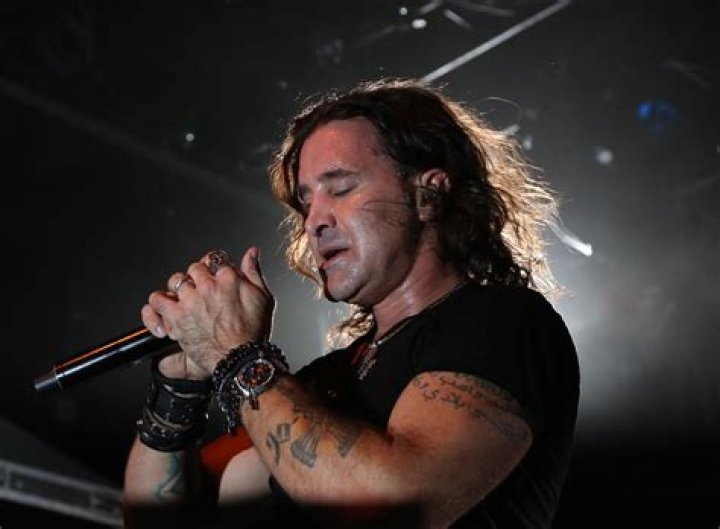 Scott Stapp lead singer of the band Creed performing at the Cruzan