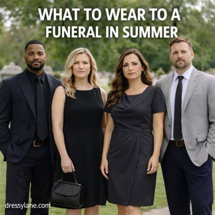 Summer Funeral Outfits, Casual Funeral Dress, Black Dress Ideas