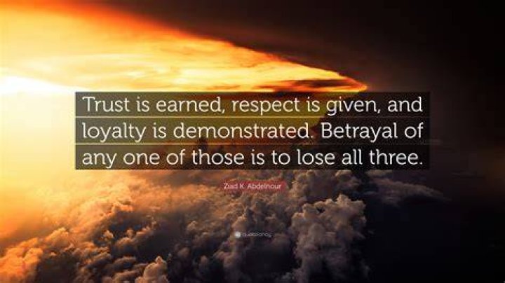Ziad K. Abdelnour Quote &ldquo;Trust is earned, respect is given, and