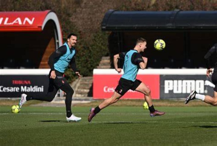 Zlatan Ibrahimovic plays up front with 16yearold son Maximilian in AC